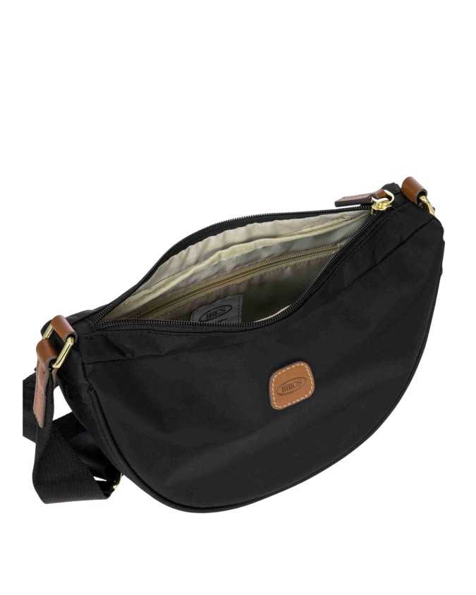 Bric's - Small Half-Moon Nylon X-Bag Crossbody Bag