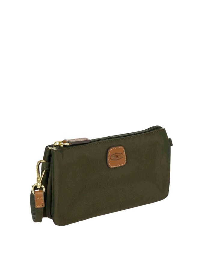 Bric's - Borsa a tracolla piccola a 3 tasche in tessuto