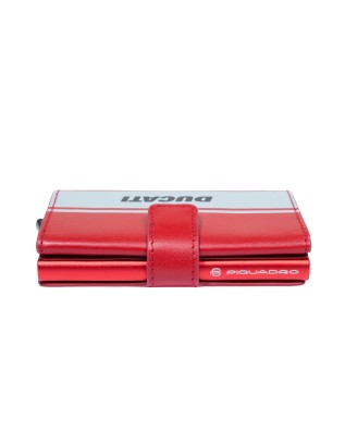 Piquadro x Ducati - Leather and Metal Credit Card Holder... 2