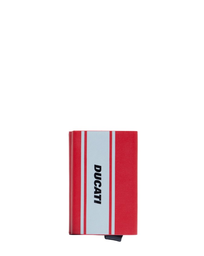  Piquadro x Ducati - Porta Carte di Credito in Pelle e Metallo