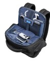 Piquadro - Modular Leather and Fabric Travel Backpack with 14" Laptop Compartment