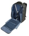 Piquadro - 2-in-1 Modular Travel Backpack in Leather and Fabric, Fits a 15.6" Laptop