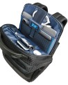 Piquadro - 2-in-1 Modular Travel Backpack in Leather and Fabric, Fits a 15.6" Laptop