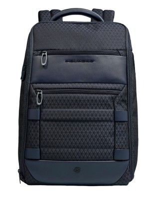  Piquadro - Zaino da Viaggio Modulare 2 in 1 in Pelle e Tessuto