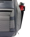 Piquadro - Modularer 2-in-1-Reiserucksack aus Leder und Stoff mit Fach für einen 15,6-Zoll-Laptop