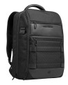 Piquadro - 2-in-1 Modular Travel Backpack in Leather and Fabric, Fits a 15.6" Laptop