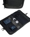 Piquadro - Modular Leather and Fabric Travel Backpack with 15.6" Laptop Compartment