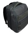 Piquadro - Modularer Reiserucksack aus Leder und Stoff mit Platz für einen 15,6-Zoll-Laptop