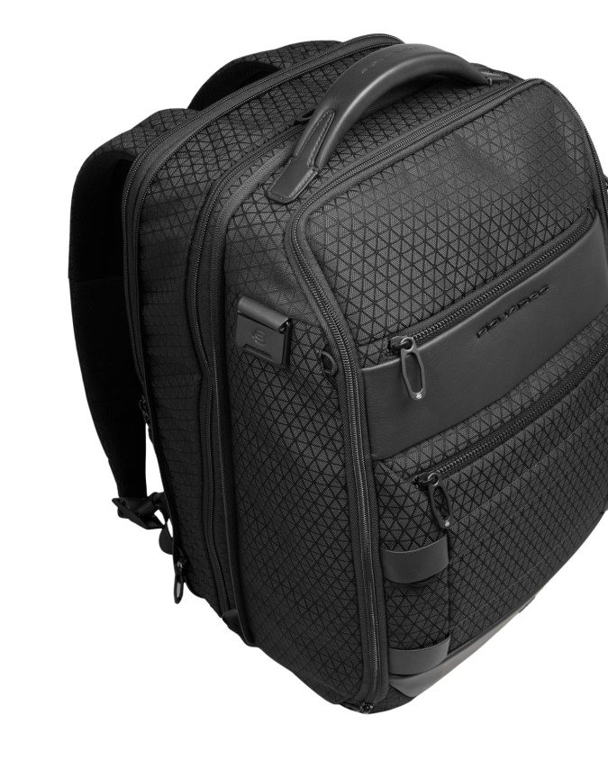 Piquadro - Modular Leather and Fabric...