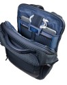 Piquadro - Modular Leather and Fabric Travel Backpack with 17.3" Laptop Compartment