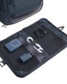 Piquadro - Modular Leather and Fabric Travel Backpack with 17.3" Laptop Compartment
