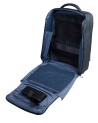 Piquadro - Modular Leather and Fabric Travel Backpack with 17.3" Laptop Compartment