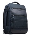 Piquadro - Modular Leather and Fabric Travel Backpack with 17.3" Laptop Compartment