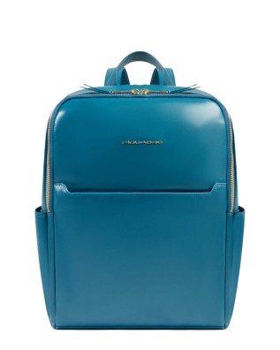  Piquadro – Zaino donna in pelle porta pc 14’’ a due comparti