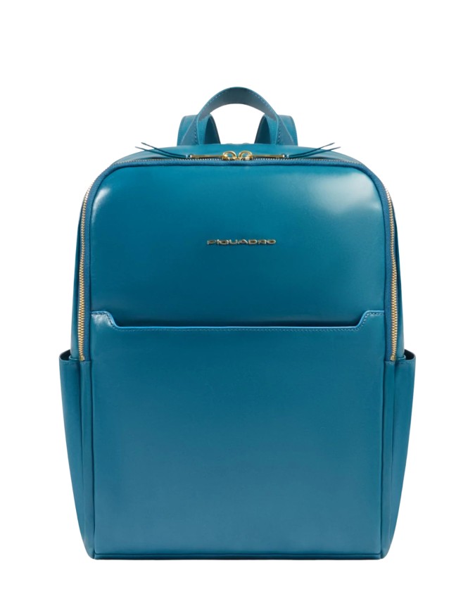  Piquadro – Zaino donna in pelle porta pc 14’’ a due comparti