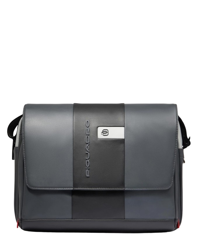 Piquadro - Leather Messenger Bag for...