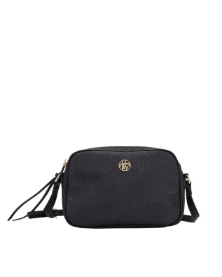  Ynot - Borsa camera bag a tracolla in tessuto logato Cloud