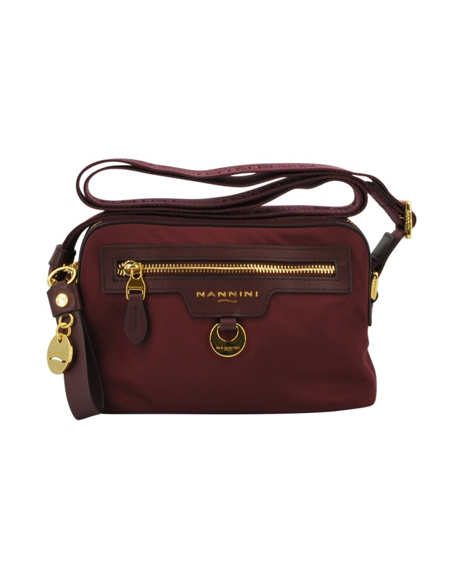  Nannini - Borsa a tracolla piccola con due comparti in nylon e