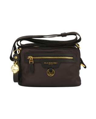  Nannini - Borsa a tracolla piccola con due comparti in nylon e