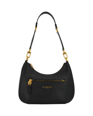  Nannini - Borsa a Spalla con Tracolla in Pelle Bice Lima 2