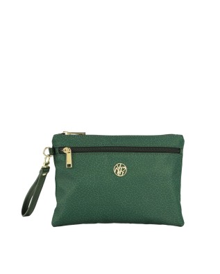  Ynot - Pochette donna con manico laterale in tessuto logato