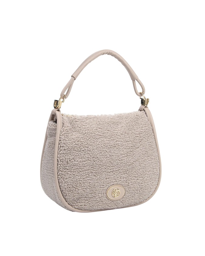  Ynot - Borsa a spalla hobo in eco pelliccia Dreaming