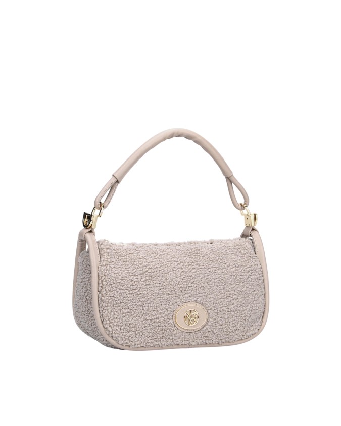  Ynot - Borsa a spalla hobo piccola in eco pelliccia Dreaming