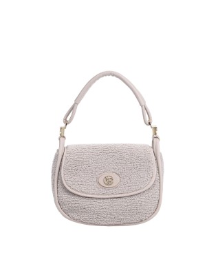  Ynot - Borsa postina con patta in eco pelliccia Dreaming