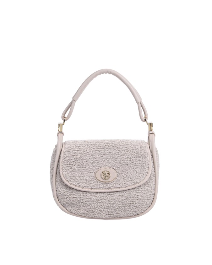  Ynot - Borsa postina con patta in eco pelliccia Dreaming