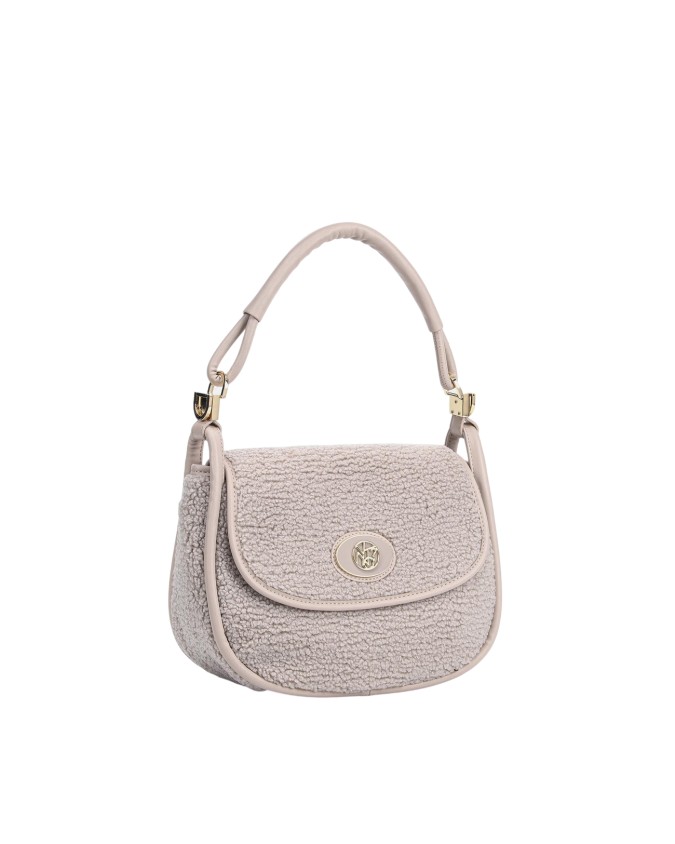  Ynot - Borsa postina con patta in eco pelliccia Dreaming