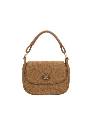  Ynot - Borsa postina con patta in eco pelliccia Dreaming