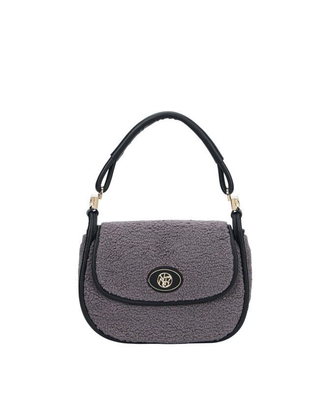  Ynot - Borsa postina con patta in eco pelliccia Dreaming