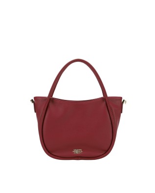 Ynot - Small Fantasy Faux Leather Tote Bag - CHERRY
