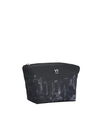  Ynot - Beauty case grande in tessuto ed ecopelle Grundge 2