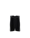  Ynot - Portafoglio donna zip around in tessuto ed ecopelle