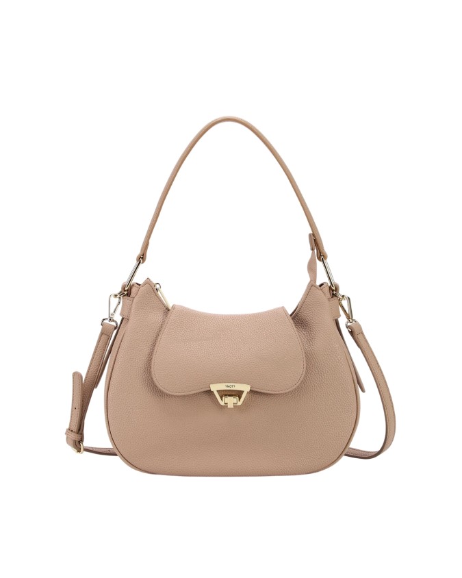  Ynot - Borsa a spalla Hobo in ecopelle con patta tracolla