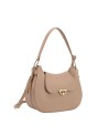  Ynot - Borsa a spalla Hobo in ecopelle con patta tracolla