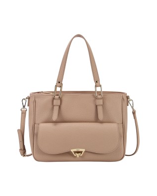  Ynot - Borsa a spalla shopping con tasca esterna Harmony