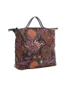  Ynot - Borsa tote bag in tessuto ed ecopelle Indigo