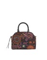  Ynot - Borsa bauletto in tessuto ed ecopelle con tracolla