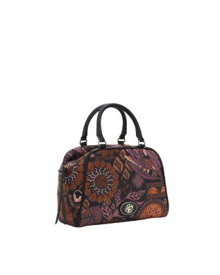  Ynot - Borsa bauletto in tessuto ed ecopelle con tracolla 2