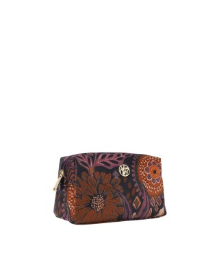  Ynot - Beauty case medio in tessuto ed ecopelle Indigo 2