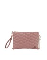 Ynot – Clutch aus gestepptem Kunstleder mit Kettenriemen Iride