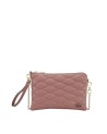  Ynot - Clutch piccola in ecopelle trapuntata con tracolla e