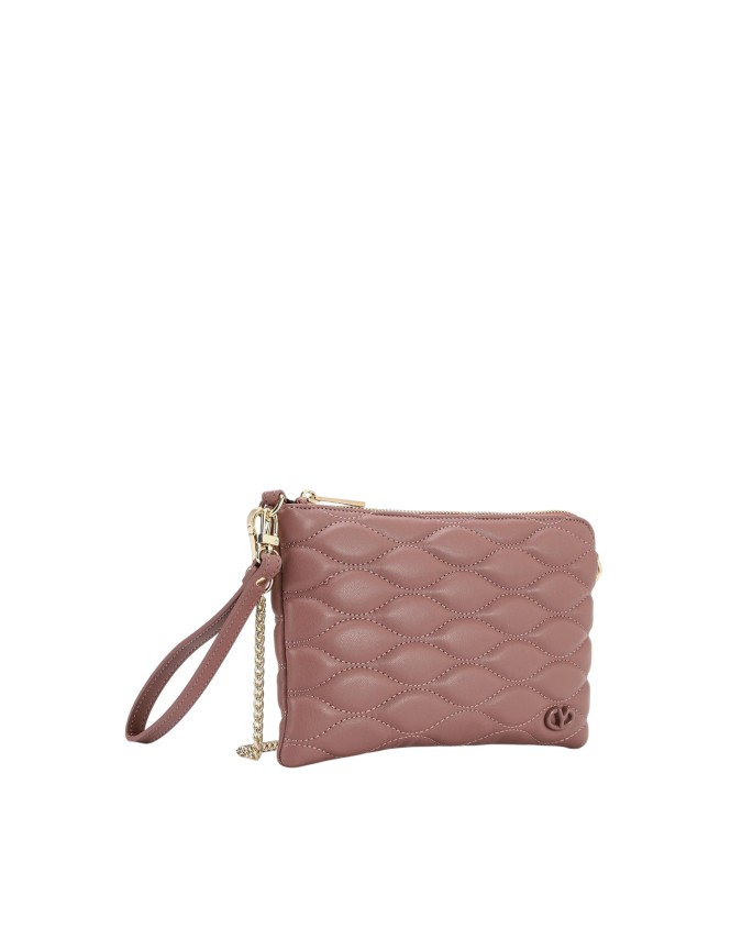  Ynot - Clutch piccola in ecopelle trapuntata con tracolla e