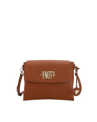  Ynot - Borsa a tracolla in ecopelle con patta Lovers