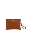 Ynot - Small faux leather clutch with a "Lovers" strap