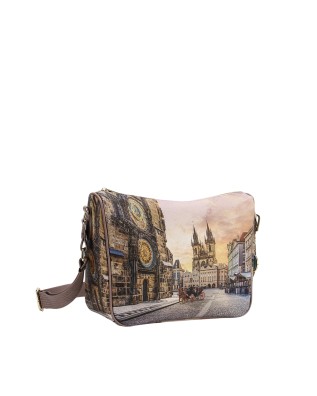  Ynot - Borsa a sacca con tracolla a nastro stampa città Yesbag 2