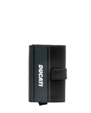  Piquadro x Ducati - Porta Carte di Credito in Pelle e Metallo