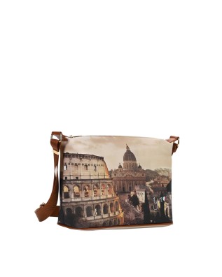  Ynot - Borsa hobo easy large in ecopelle stampa città Yesbag 2